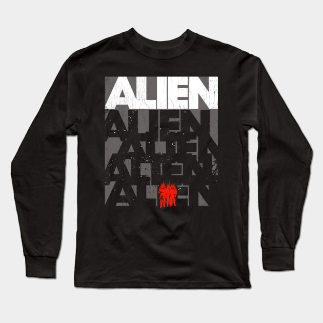 Alien Long Sleeve T-Shirt by Vamplify